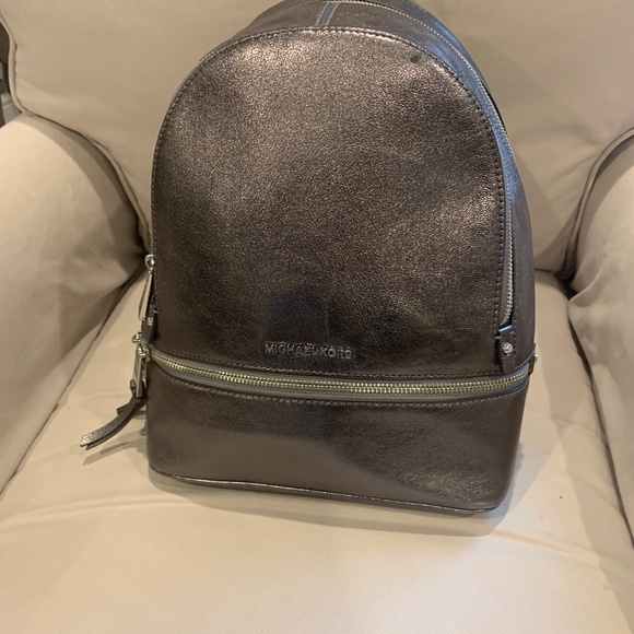 Michael Kors Black Leather Backpack - Picture 4 of 4